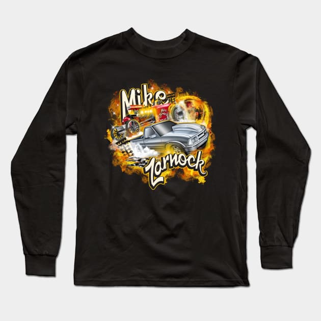 Mike Zarnock S10 Madness on FRONT of Long Sleeve T-Shirt by Hot Wheels Tv